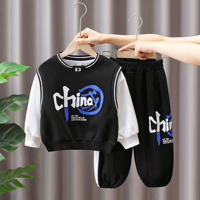 Vaikiškas rudeninis dviejų dalių rinkinys berniukams