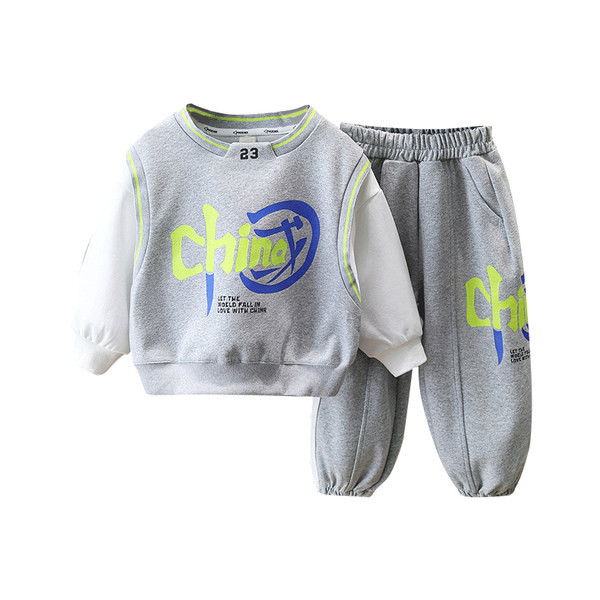 Vaikiškas rudeninis dviejų dalių rinkinys berniukams