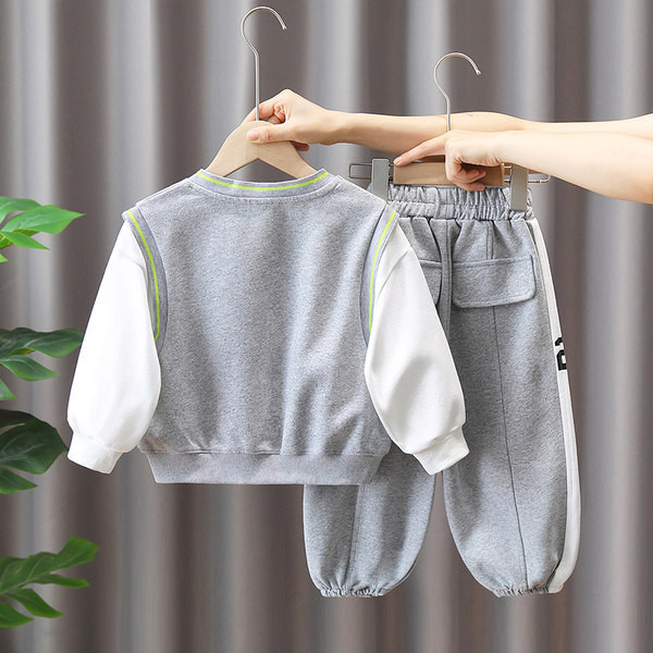 Vaikiškas rudeninis dviejų dalių rinkinys berniukams