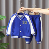 Vaikiškas dviejų dalių rinkinys su kišene ir užrašu berniukams