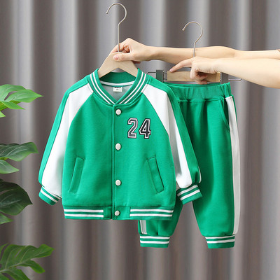 Vaikiškas dviejų dalių rinkinys su kišene ir užrašu berniukams