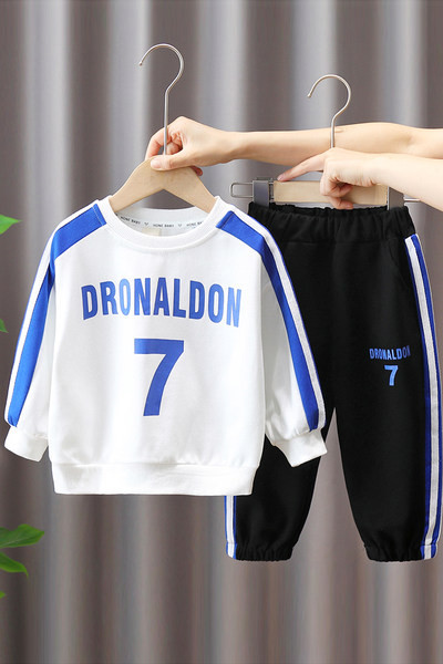 Dječji dvodijelni sportski komplet s printom za dječake