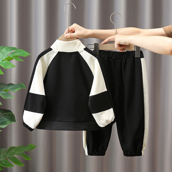 Vaikiškas dviejų dalių sportinis komplektas, megztinis su kelnėmis