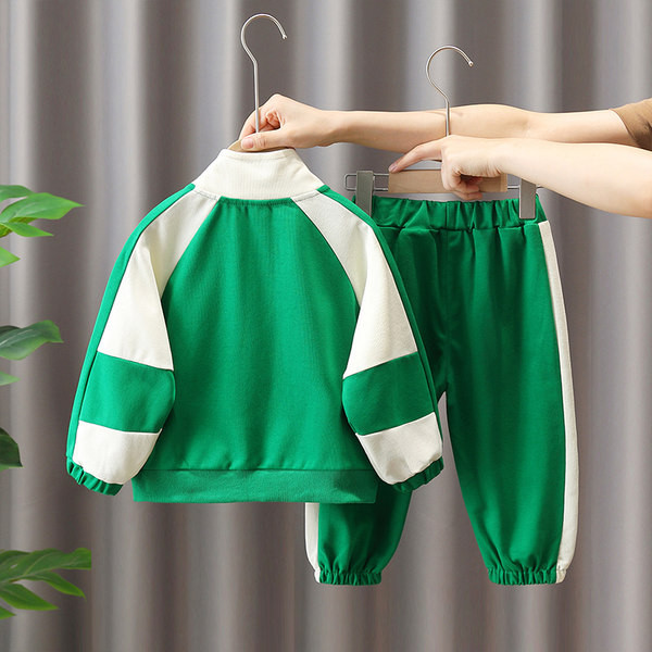 Vaikiškas dviejų dalių sportinis komplektas, megztinis su kelnėmis