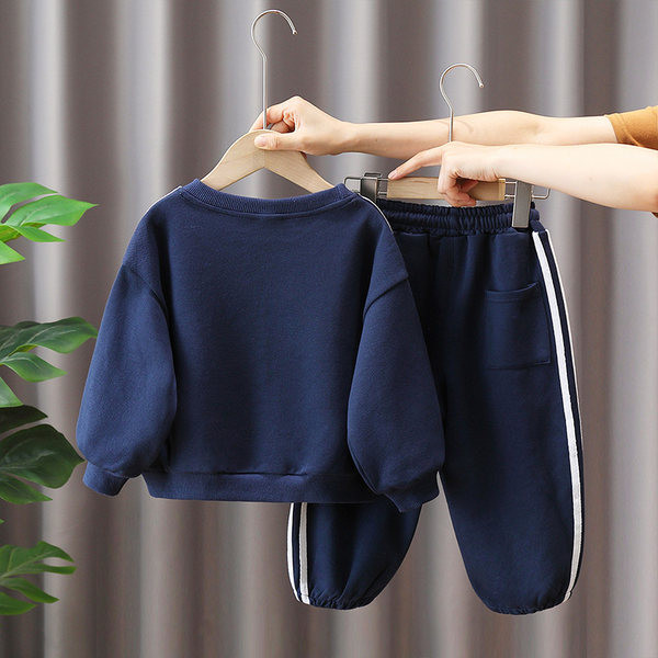 Vaikiškas dviejų dalių sportinis komplektas su raišteliais berniukams