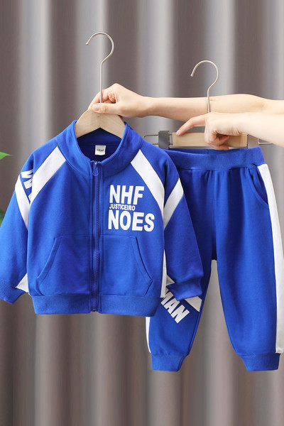 Berniukų sportinių kelnių ir striukės rinkinys su užtrauktuku