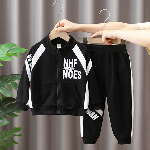 Berniukų sportinių kelnių ir striukės rinkinys su užtrauktuku