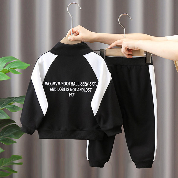 Berniukų sportinių kelnių ir striukės rinkinys su užtrauktuku