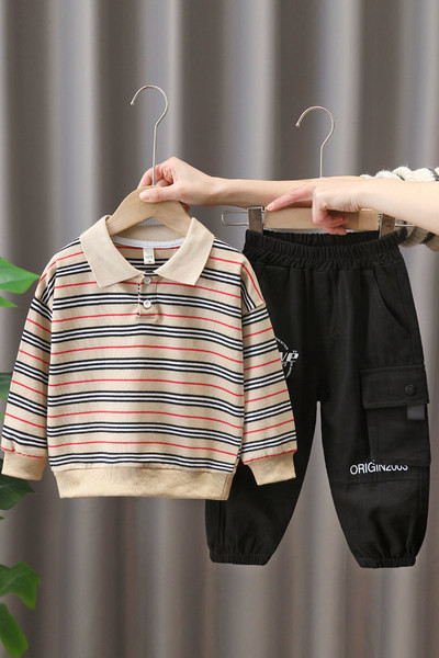 Set de bluze cu guler de buzunar pentru băieți