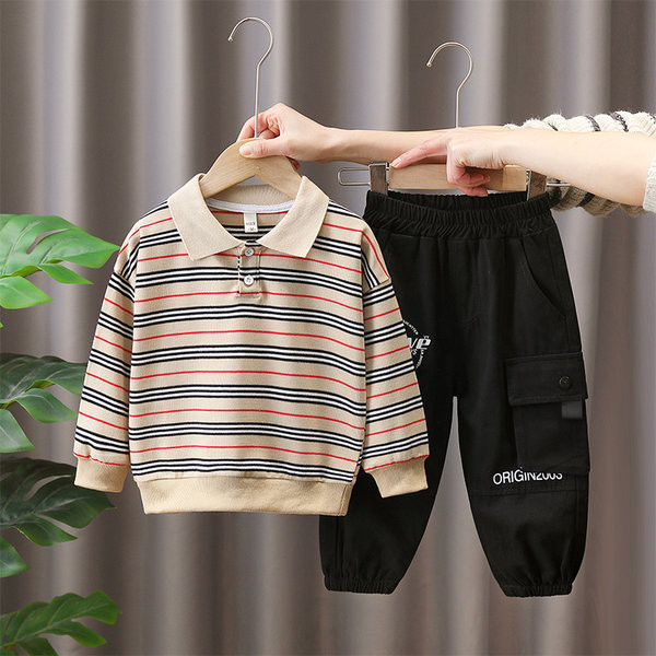 Set de bluze cu guler de buzunar pentru băieți