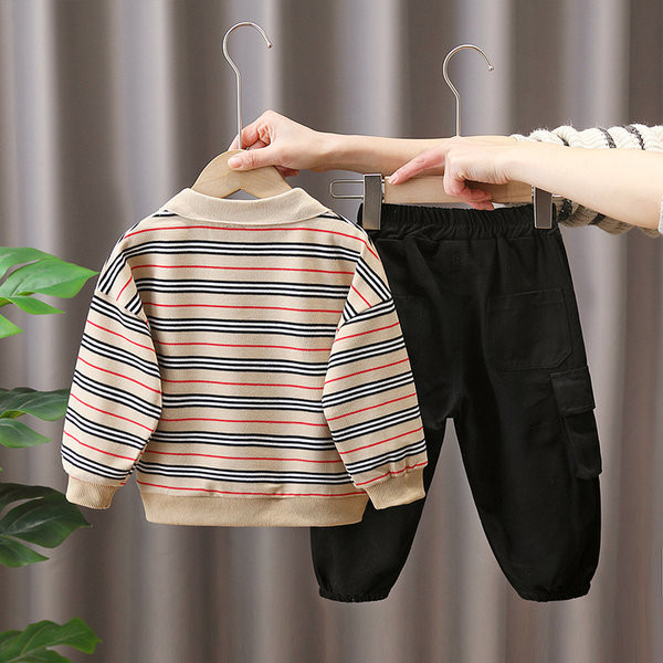 Set de bluze cu guler de buzunar pentru băieți