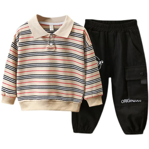 Set de bluze cu guler de buzunar pentru băieți