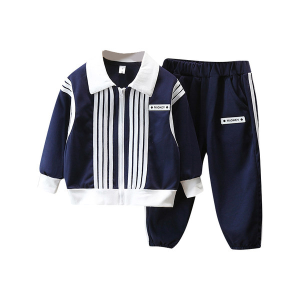 Vaikiškas dviejų dalių komplektas berniukams - megztinis su kelnėmis