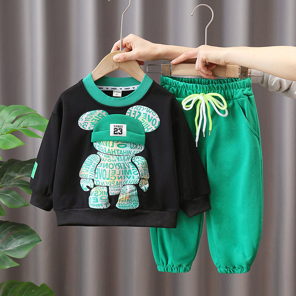 Komplet hlača i bluze na vezanje za dječake