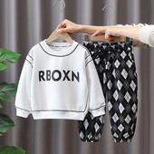 Set casual din doua piese pentru baieti - pantaloni cu bluza