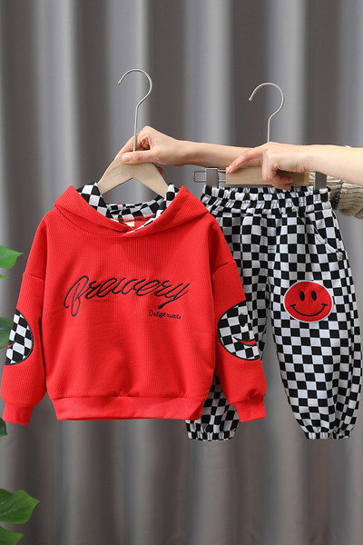 Dječji set za dječake sa natpisom i aplikacijom