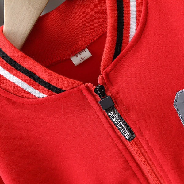 Sportinių kelnių ir striukės rinkinys berniukams su užtrauktuku