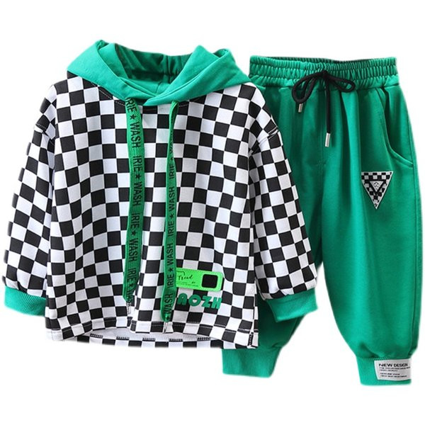 Dječji ležerni dvodijelni komplet s bluzom s kapuljačom i hlačama