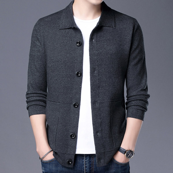 Muški prsluk s klasičnim ovratnikom i džepom