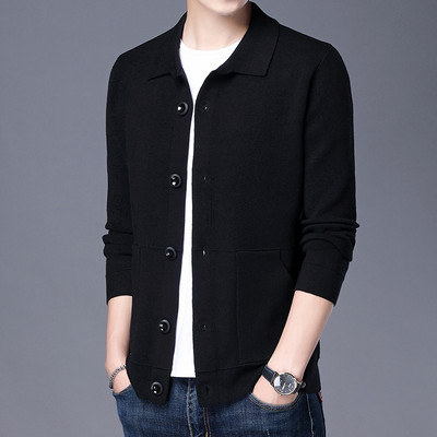 Vestă pentru bărbați cu guler și nasturi clasici