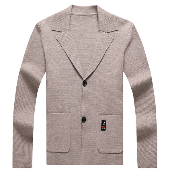 Cardigan de toamna pentru barbati cu buzunare