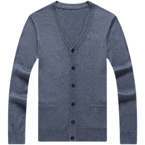 Vestă pentru bărbați subțire, cu nasturi și decolteu în V