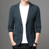 Ležerni kardigan s džepovima i gumbima za muškarce