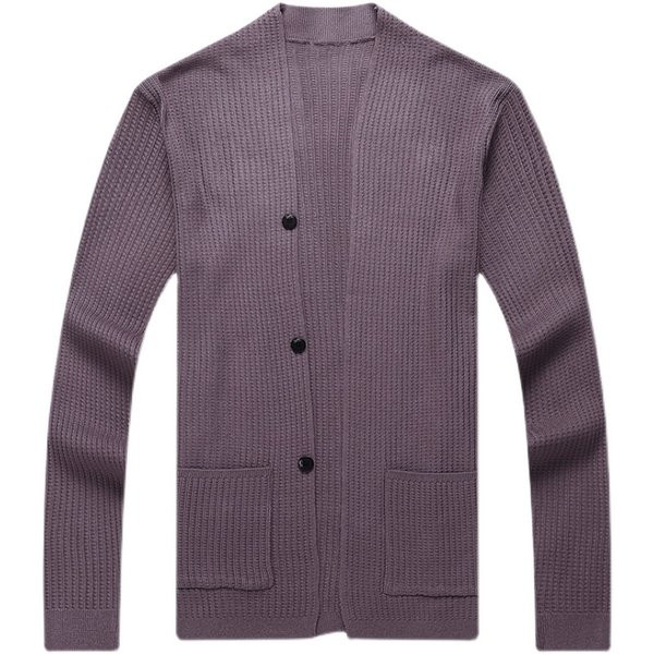 Vestă bărbătească cu nervuri, cu nasturi și buzunare