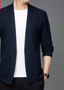 Cardigan toamna iarna cu buzunar pentru barbati