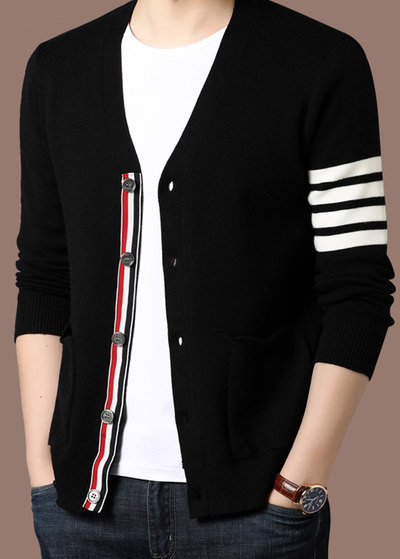 Cardigan casual pentru barbati in trei culori