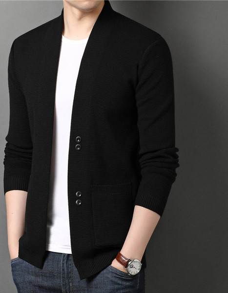 Jednobojni prsluk s kopčanjem i džepom za muškarce