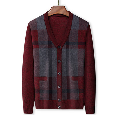 Muški prsluk sa šiljatim izrezom i džepom