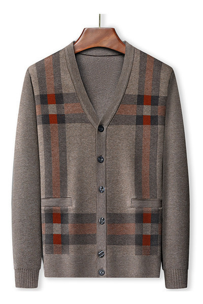 Muški prsluk sa šiljatim izrezom i džepom