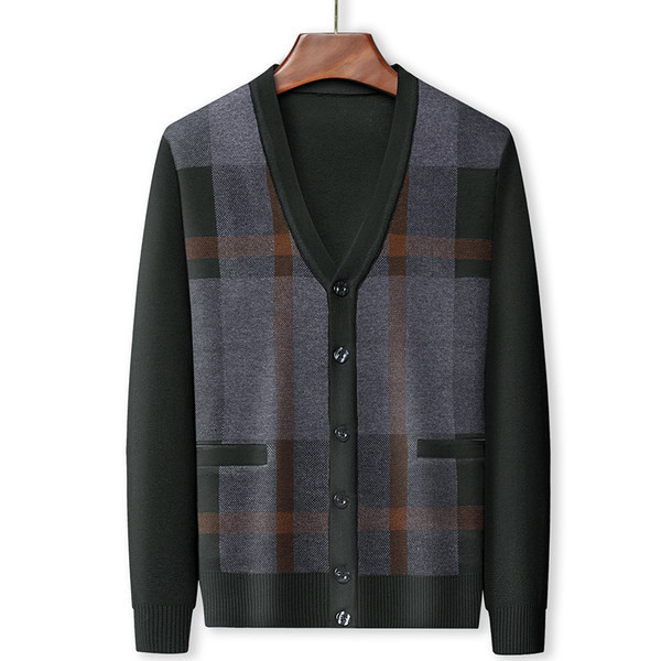 Muški prsluk sa šiljatim izrezom i džepom