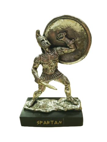 Статуетка Ahelos, Спартански войн, Метален, 11 см