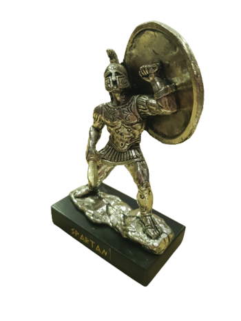 Статуетка Ahelos, Спартански войн, Метален, 11 см