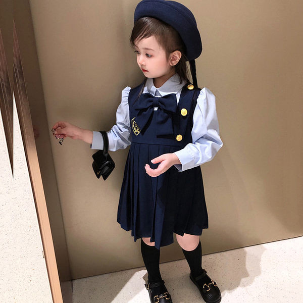 Modern gyerekruha szalaggal - kék színű