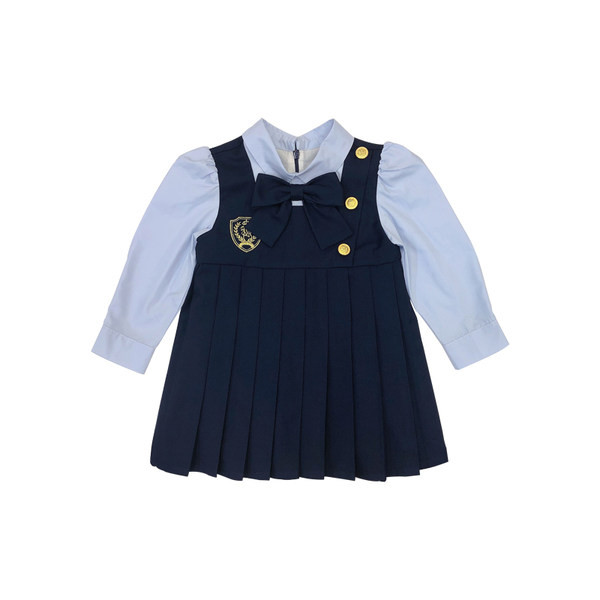 Modern gyerekruha szalaggal - kék színű