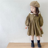 Ležerna dječja haljina na vezanje za djevojčice