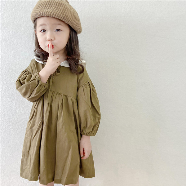 Ležerna dječja haljina na vezanje za djevojčice