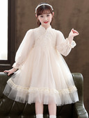 Elegantna dječja haljina za djevojčice s dugim rukavima