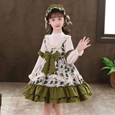 Zimska dječja haljina dugih rukava za djevojčice