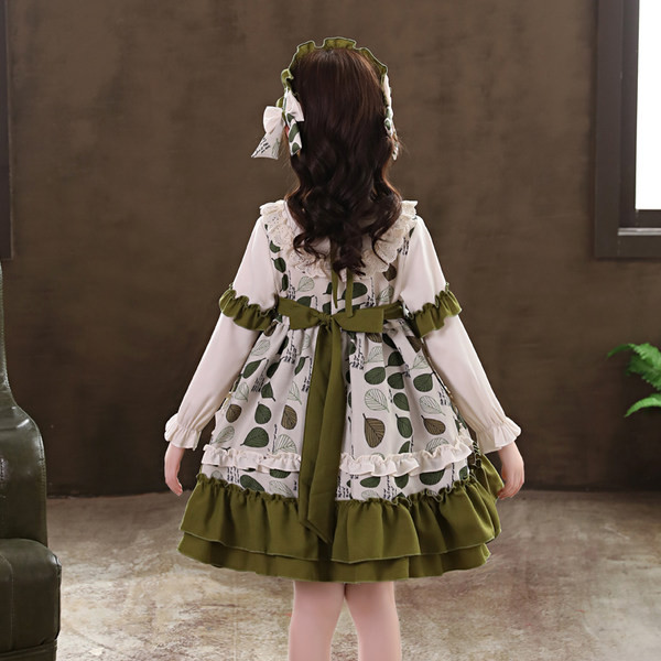 Zimska dječja haljina dugih rukava za djevojčice