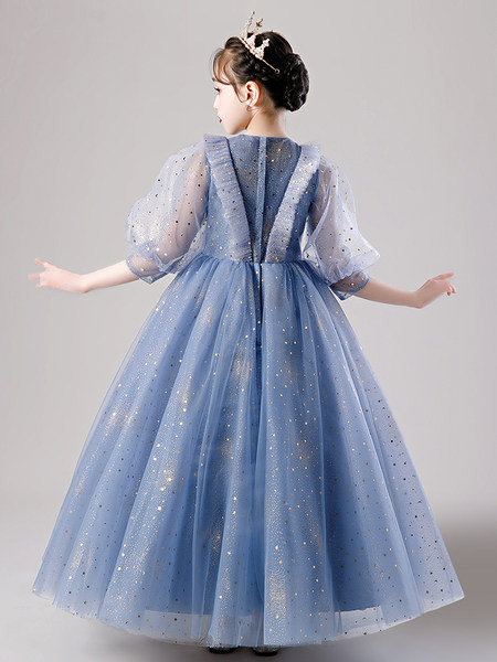 Elegantiška vaikiška suknelė su akmenėliais