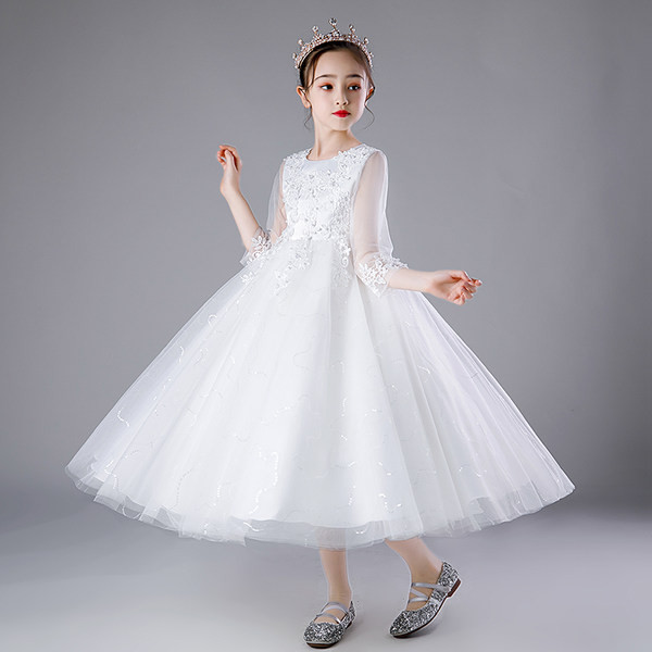 Novi model haljine za djevojčice sa vezom i trakom