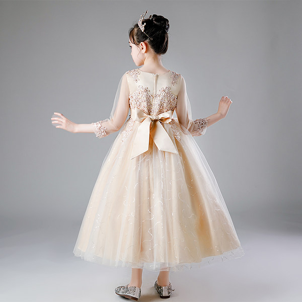 Novi model haljine za djevojčice sa vezom i trakom