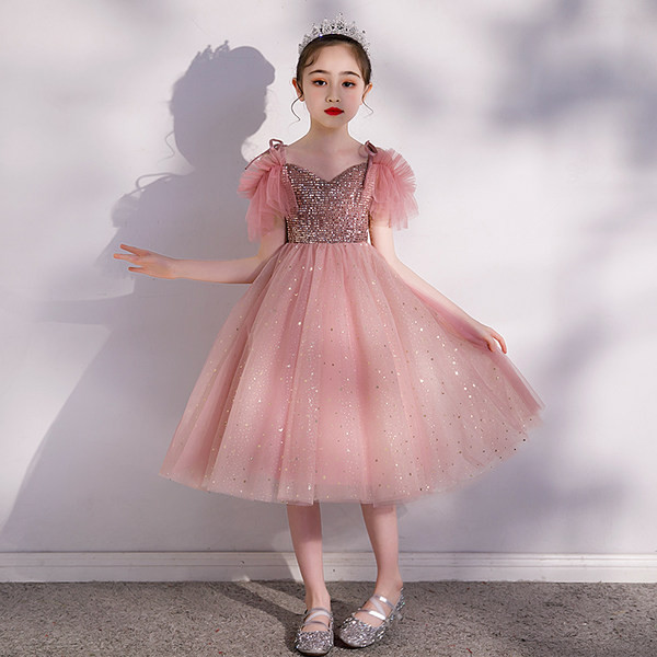 Vaikiška princesė vakarinė suknelė mergaitėms