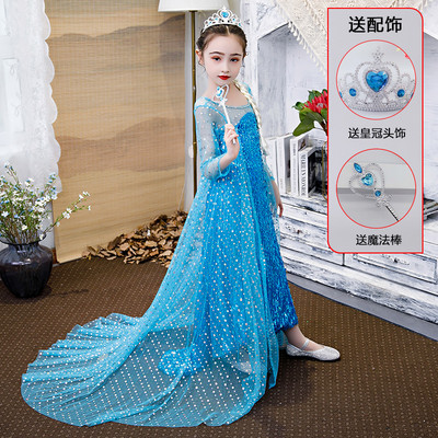 Dječja elegantna haljina sa šljokicama i kamenčićima