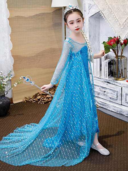 Dječja elegantna haljina sa šljokicama i kamenčićima