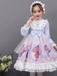 Elegantna dječja izrezana haljina s trakom - više modela